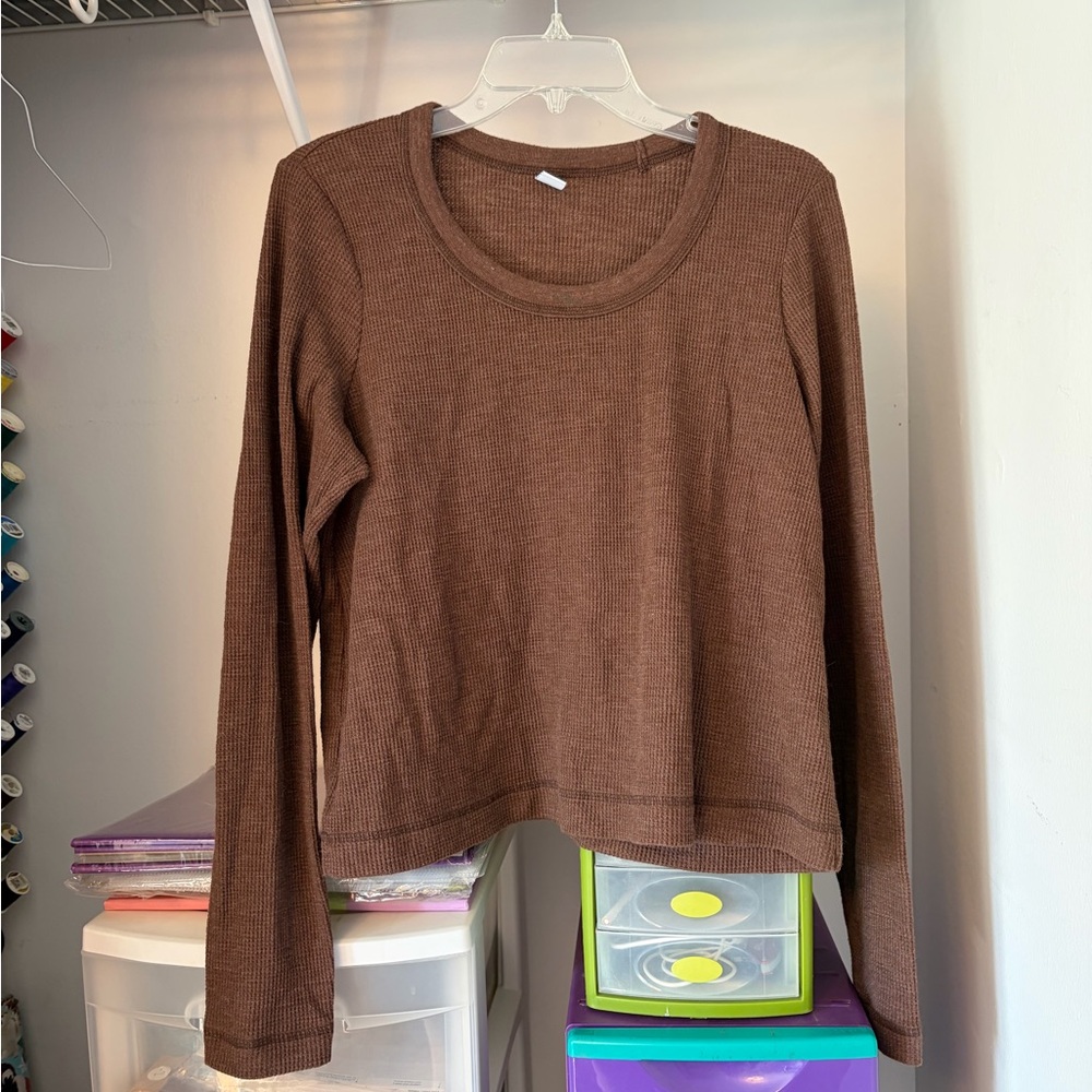 Tall Long Sleeve Waffle Shirt Old Navy
